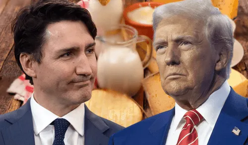 El último jueves, Trump anunció una pausa de un mes en los aranceles a Canadá y México para productos bajo el T-MEC. Foto: Composición LR.