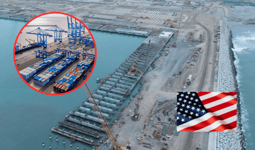 Este terminal proyecta procesar hasta 100 millones de toneladas anuales. Foto: composición LR/MTC Este terminal proyecta procesar hasta 100 millones de toneladas anuales.