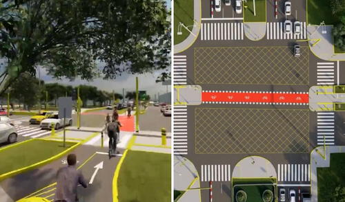 El nuevo tramo de ciclovía contará con infraestructura segregada y bidireccional