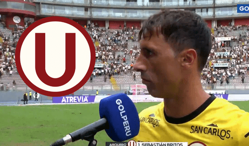 Sebastián Britos se sinceró tras victoria de Universitario ante Sport Boys por la Liga 1 2025