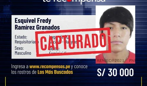 Esquivel Fredy Ramírez Granados fue capturado tras estar prófugo por feminicidio.