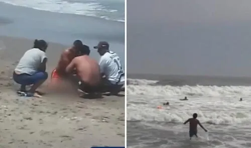 La playa Venecia es considerada peligrosa por su profundidad y corrientes intensas. Foto: captura/panamericana Playa es conocida como la más peligrosa de Lima
