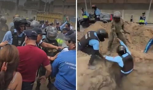 Disputa termino en gresca entre vecinos y serenos