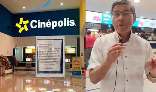 Jaime Delgado regresó a Cinépolis y verificó que se está cumpliendo la disposición de Indecopi.