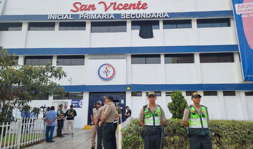 Colegio ubicado en Comas ha recibido amenazas de extorsionadores. Foto: Kevinn García Hay 400 colegios extorsionados.