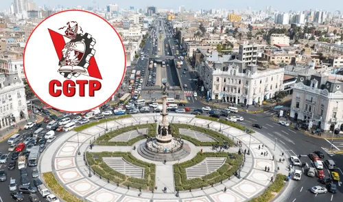 CGTP convocó a la prensa en Plaza 2 de Mayo. Foto: composición LR/Andina/CGTP/Facebook CGTP convocó a la prensa en Plaza 2 de Mayo
