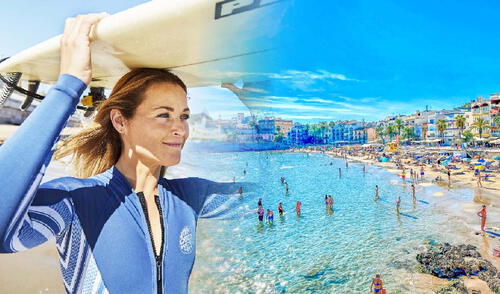 El análisis, realizado con tecnología de reconocimiento facial a más de 100 playas, destaca el atractivo de Sitges por sus aguas cristalinas y su bullicioso paseo marítimo. Foto: composición LR/Visita Stiges/Hello homessitge Esta es la playa 'más feliz del mundo' para conocer, según un estudio: no está en América Latina