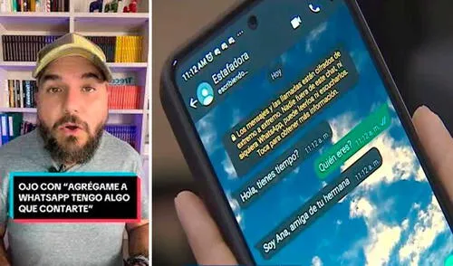 No caigas en esta estafa de WhatsApp. Foto: captura de TikTok/trecebits