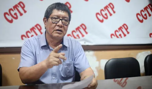Gerónimo López, secretario general de la CGTP