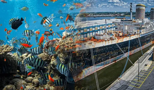 La conversión del transatlántico a un arrecife pretende atraer a miles de buceadores y pescadores.