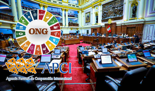 Golpe a las ONG aprobado por un Congreso fujiapepista. Composición: Gerson Cardozo / LR Golpe a las ONG aprobado por un Congreso fujiapepista.