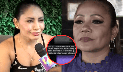 Pamela Franco negó rotundamente que Christian Cueva haya amenazado a Marisol.