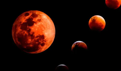 Eclipse lunar en Perú