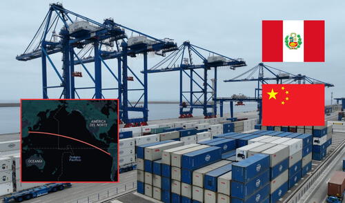 El Puerto de Chancay fue inaugurado en noviembre del 2024. Foto: Andina/Google Maps/LR