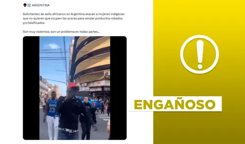 Video data de setiembre de 2024 y muestra un enfrentamiento entre senegaleses y argentinos. Foto: composición LR/captura de X Video de enfrentamiento entre africanos y ciudadanas argentinas no es actual