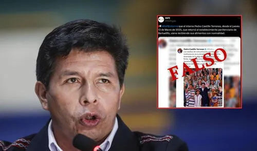 INPE asegura que Castillo viene consumiendo sus alimentos