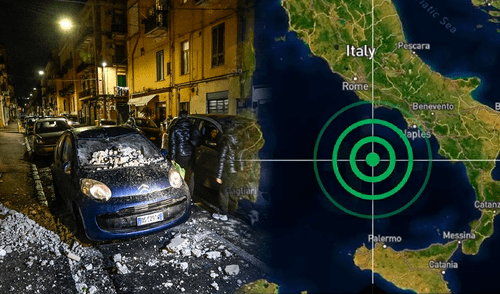 El epicentro del sismo se produjo entre las localidades Bagnoli y Pozzuoli. Foto: composición LR/EFE Terremoto
