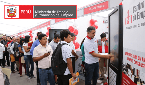 Es recomendable llegar temprano, ya que el evento se realizará de 9.00 a. m. a 12.00 p. m. Foto: composición LR/Andina/MTPE Es recomendable llegar temprano, ya que el evento se realizará de 9.00 a. m. a 12.00 p. m.