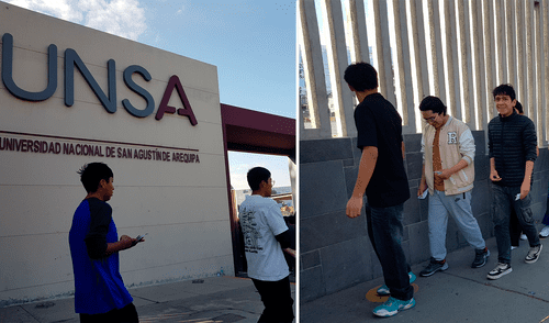 Postulantes llegaron de diferentes partes del sur del país para rendir de examen. Creditos: Wilder Pari