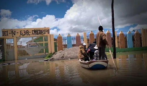 Debido a las condiciones climáticas, las clases quedaron suspendidas. Foto: Cinthia Álvarez