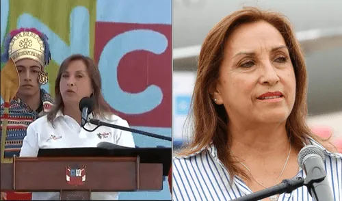 Dina Boluarte también apareció cantando tras la ola de inseguridad en el país. Foto: Composición/LR Dina Boluarte