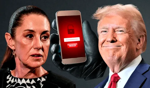 Sheinbaum recordó que su número de celular hackeado ya había sido filtrado en febrero de 2024, cuando era candidata presidencial. Foto: Composición LR.