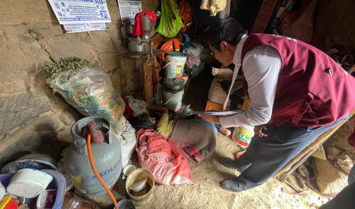 La anciana fue encontrada en el suelo por representantes de la justicia en la comunidad de Cuyo Cuyo.