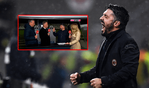 Gennaro Gattuso descargó toda su furia con Joško Jeličić. Foto: composición LR/AFP/Max Sport 1