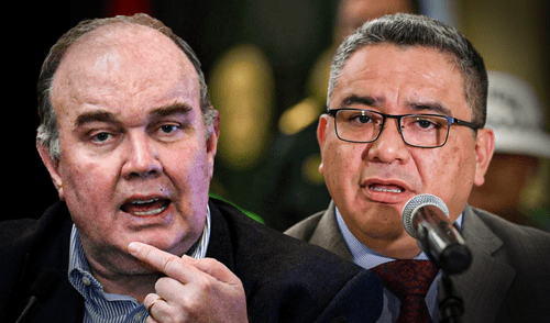 López Aliaga paso de apoyar a Juan José Santiváñez a pedir su renuncia | Composición: Jazmín Ceras / Foto: LR. López Aliaga paso de apoyar a Juan José Santiváñez a pedir su renuncia