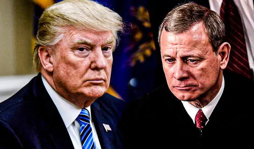 Presidente de la Corte Suprema llamó la atención a Trump por pedir la destitución de juez. Foto: AFP Presidente de la Corte Suprema llamó la atención a Trump por pedir la destitución de juez. Foto: AFP