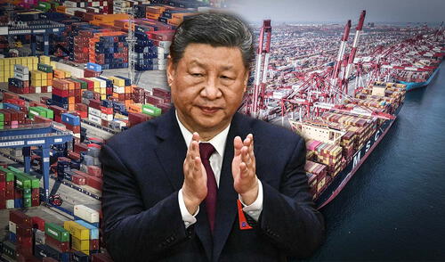 La OCDE mejoró su pronóstico del PIB de China para 2025, ajustándolo del 4,7% al 4,8%, respaldado por la fuerte demanda interna y un sistema industrial robusto. Foto: composición LR/AFP China mantiene su meta de crecimiento del 5% y la OCDE eleva sus pronósticos para 2025 pese a aranceles de EE. UU.