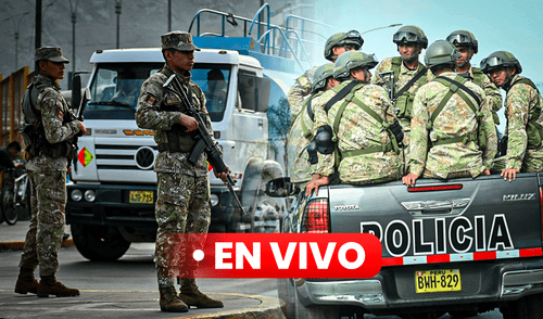 La Policía Nacional contará con el apoyo de las Fuerzas Armadas para patrullar las calles de Lima y Callao. Foto: composición de Gerson Cardoso/Miguel Vásquez/La República Estado de emergencia hoy en Lima y Callao