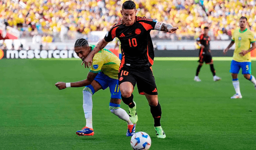 Brasil y Colombia se enfrentaron por última vez en la Copa América 2024. Foto: AFP A qué hora juega Brasil vs Colombia y donde verlo online