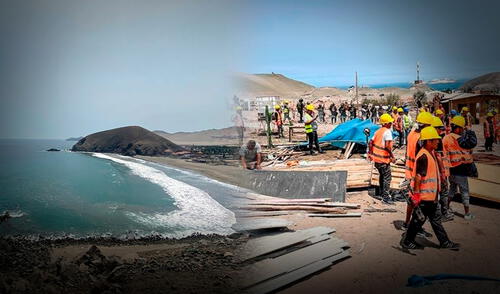 Recuperan 17 mil m2 de terrenos estatales invadidos en playa limeña de Santa Rosa. Foto: Composición LR