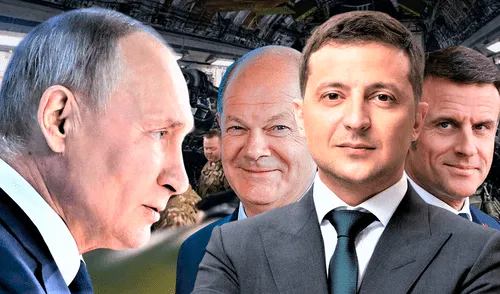 Rusia exigió que se detenga la ayuda militar a Kiev, por parte de EE. UU. y de los aliados en Europa, para aceptar una tregua. Foto: Composición LR.