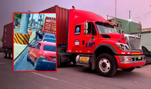 Roban container y secuestran a chofer a plena luz del día en la avenida Argentina: atentado fue registrado en video