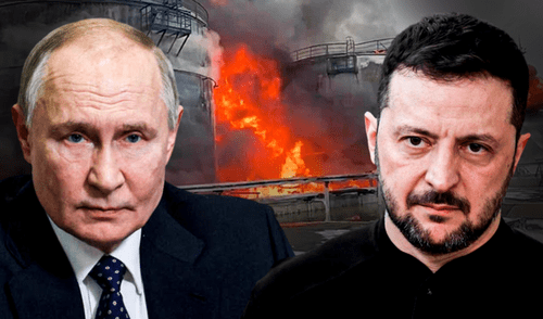 Ucrania responde a ataques rusos con bombardeo a refinería en Krasnodar en medio de alto el fuego acordado por Trump y Putin. Foto: composición LR Ucrania responde a ataques rusos con bombardeo a refinería en Krasnodar en medio de alto el fuego acordado por Trump y Putin.