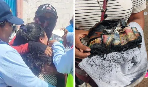 Bomberos lograron controlar fuego en vivienda de Gregorio Albarracín, Tacna. Foto: Liz Ferrer/composición LR Incendio en Gregorio Albarracín, Tacna