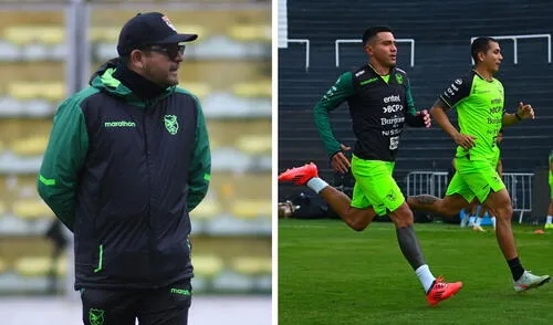 Óscar Villegas asumió como DT de la selección boliviana en 2024. Foto: composición de LR/FBF