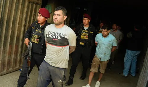 PNP capturó a banda de extorsionadores en pleno estado de emergencia.