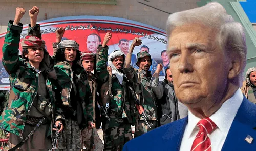 Donald Trump advirtió a Irán que debe cesar su apoyo a los hutíes en Yemen de manera inmediata o enfrentarán severas consecuencias. Foto: composición LR Donald Trump advirtió a Irán que debe cesar su apoyo a los hutíes en Yemen de manera inmediata o enfrentarán severas consecuencias.