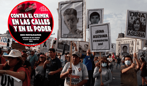 Organizaciones civiles convocan marcha nacional contra la inseguridad para el viernes 21 de marzo. Foto: Composición LR/EFE/En Movimiento Próxima marcha en Lima, protestas