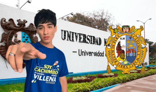 El joven estudiante compartió su experiencia tras haber logrado con éxito el primer puesto en el examen de admisión de la carrera de Arqueología. Foto: composición LR/UNMSM/Los diccionarios y las enciclopedias sobre el Académico