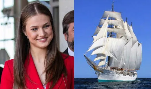 La Princesa Leonor de España ha llegado a Chile en una visita que marca un hito en las relaciones entre España y Chile. Foto: composición LR/EFE Chile, El cano