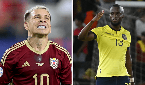 Ecuador y Venezuela se enfrentan desde las 4.00 p. m. Foto: composición LR/AFP Ecuador vs Venezuela se ven las caras por la fecha 13 de las Eliminatorias 2026