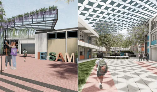 Escuela Bicentenario sorprende por su gran infraestructura. Foto: Minedu Escuela Bicentenario en Independencia