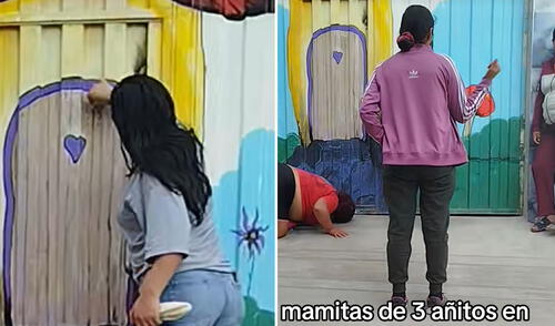 Captan a madres espiando a sus hijos en primeros días de clases: "Hasta la salida"