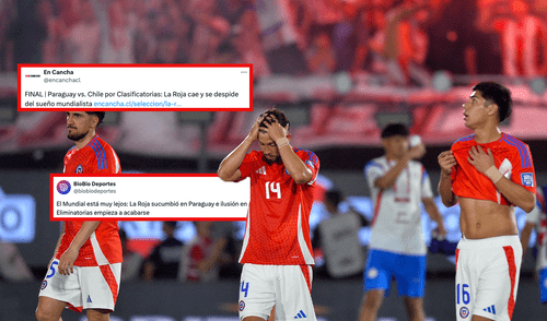 Prensa chilena tras derrota ante Paraguay