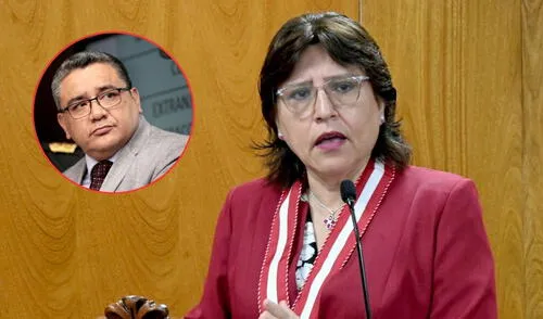 Delia Espinoza, fiscal de la Nación, respondió a las acusaciones hechas por el ministro del Interior, Juan José Santiváñez, durante su presentación en el Congreso | Foto: composición LR Delia Espinoza Santivañez Santiváñez Ministerio Público