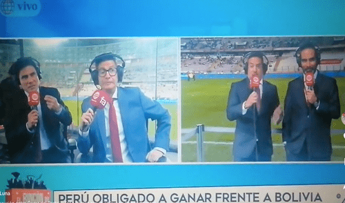 Discusión entre Óscar del Portal y Toño Vargas en plena transmisión del Perú vs Bolivia